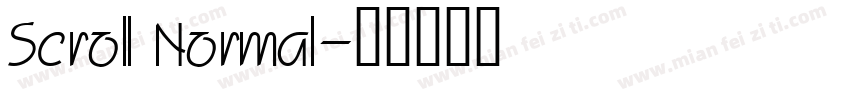 Scroll Normal字体转换
